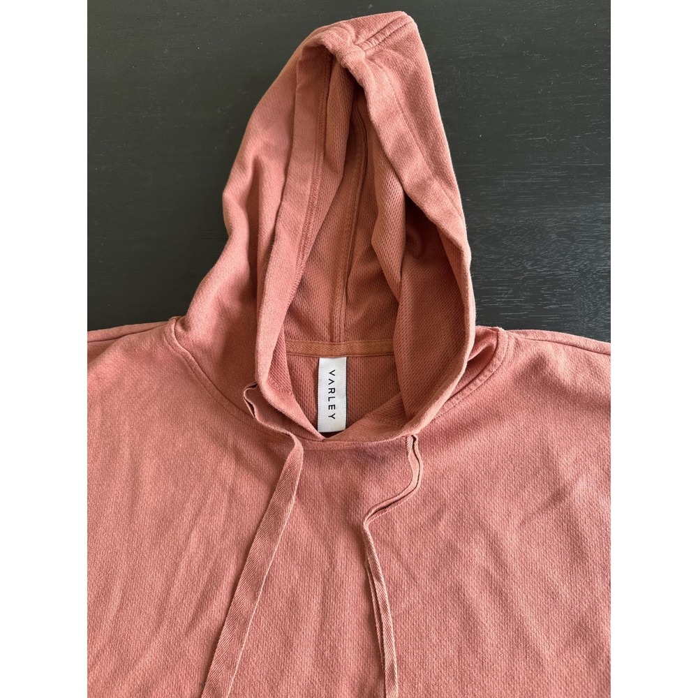 Varley Short Sleeve Hoodie Womens Sm Rose Clay Relaxed Athleisure Sporty Yoga - Picture 2 of 4